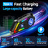 Motorcycle Bluetooth Headset, Motorcycle Helmets Headphone with Noise Cancellation Wireless Bluetooth Headsets, Auto Answer and Voice Control,IPX5...