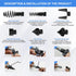 7PCS Drain Cleaner Combination Cutter Head Set,16mm Manganese Steel Spring Automatic Locking Drain Dredging Cutter Head Accessories for Drain Clea...