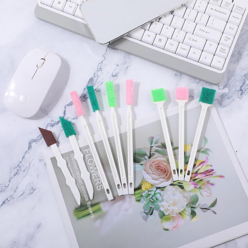 9Pcs Small Cleaning Brushes Crack and Crevice Cleaner Durable Household Cleaning Brushes for Tight Spaces Crevice Cleaning Brush Tools for Humidif...