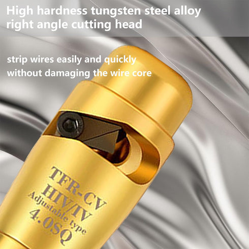 Electric Wire Stripper and Twister for Drill,Fast Stripping and Twisting Tool,Professional Electrician Tool Set for Power Drill Cable Quick Stripp...