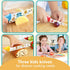 Kids Knife Set for Real Cooking, 4pcs Kids Safe Kitchen Cutting Knives, Stainless Steel Blades, Children First Starter knife, BPA-free (Multicolor...