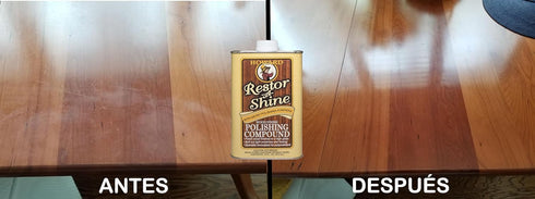 Howard Products Hardwood Floor Polish - Restor-A-Shine Wood Polisher for Furniture, Polishing Compound, Polish Compound, 16 oz...