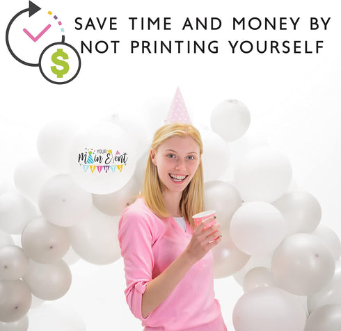 Your Main Event Prints Baby Brewing Beer Bottle Baby Shower Diaper Raffle Card - Neutral Diaper Raffle Ticket - 50 Count - 3.5" x 2"...