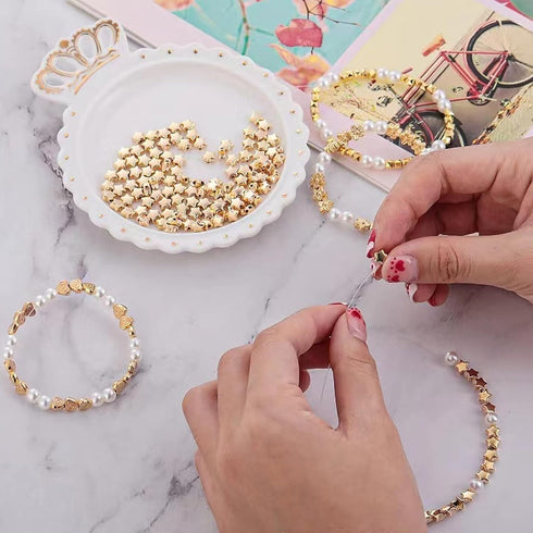 750Pcs Beads for Bracelets Making Kit DIY Pearl Jewelry Adults Charms String Crystal Girls Supplies...