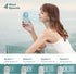 Handheld Mini Fan, USB Rechargeable Small Pocket Fan 7 Working Hours with Flashlight, 4 Speeds, Portable Fan for Travel/Summer/Concerts/Lash...
