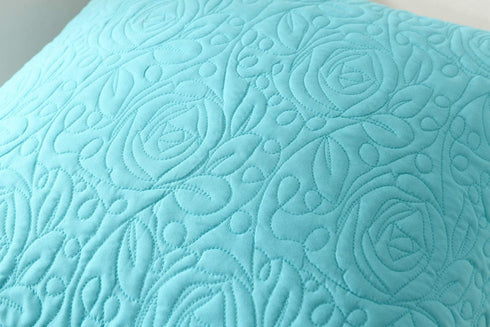 MarCielo 2 Pack Throw Pillow Covers Euro Sham Covers (26"X26", Teal)...