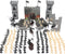 254pcs/set Medieval Castle Knights Action Figure Toy Army Playset with Toy Soldier, cavalry and arrow tower, Great for Girls and Boys(size:254PCS)...