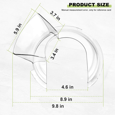 prime&swift Upgraded W10616906 Fit for KN1PS Pour Shield Replace 1-Piece Pouring Shield KN1PS Fits Models K45SS KSM75 KSM95 KSM150PS...