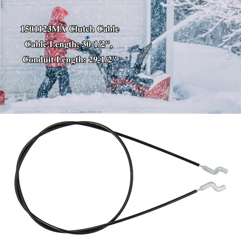 1501123MA Clutch Cable Replaces 1501123, MT1501123MA for Craftsman, Murray Front Wheel Drive 2-Stage Snowblower Clutch Cable 1501123MA...