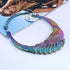 Vintage Ethnic Carved Peacock Necklace Chunky Collar Choker Jewelry Necklace for Women...