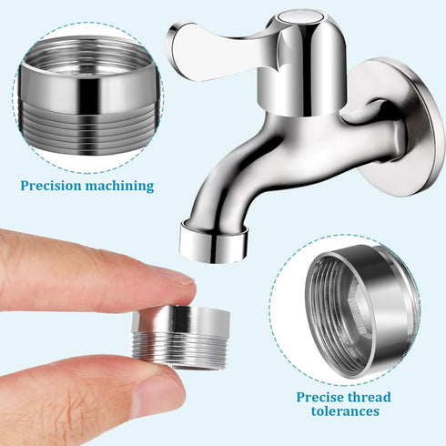 OSALADI Faucet Adapter Kit Brass Faucet Adapter Garden Hose Adapter Hose Adapter for Sink Male/Female Faucet to Hose Adapter for Removable,Cache A...