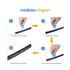 2-in-One Drip Irrigation Tubing Hole Punch with 20 pcs Plugs,Drip Irrigation Tool Used for 1/4 inch Fitting and Emitter Insertion,1 Pcs-Blue...