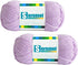 2 Pcs Soft Fluffy Acrylic Yarn for Crocheting and Knitting #4Worsted Weight Yarn-2x50g/2x 142Yards Perfect for Crafts, Blankets Hats, Gloves, Scar...