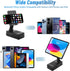 Cell Phone Stand with Bluetooth Speaker, Multi-Angle 360-Degree Rotating, HD Sound, Non-Slip Base Gifts for Men/Women/Boyfriend/Husband/Dad (Black...
