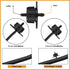 50 Pcs Drip Irrigation Emitters 1/4 Inch 1 GPH Water Tubing Irrigation Tubing Pressure Compensating Dripper Emitters System Drip Tip Constant Flow...