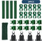 Adjustable Plant Trellis Connectors, Plastic Garden Stakes Clips for 0.78 inch Diameter Poles Connecting Joints for Tomato Cage Cucumber Teepee Cl...