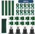 Adjustable Plant Trellis Connectors, Plastic Garden Stakes Clips for 0.78 inch Diameter Poles Connecting Joints for Tomato Cage Cucumber Teepee Cl...