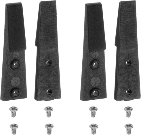 2pair Replaceable Ceramic Tweezer Tips 1.1" Length Carbon Fiber Straight Flat Heads Heat Resistance Non-Conductive Tip for Ceramic Tweezers, Black...