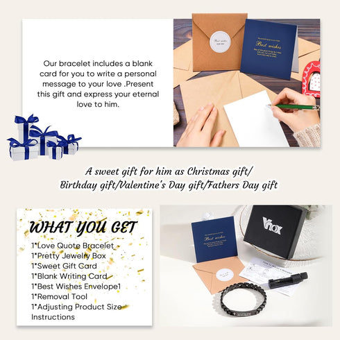 VNOX Personalized Religious Jewelry-Engraved Inspirational Christian Faith Bible Verse Quote Wristbands Elegant Link Bracelet Encouragement Gift,C...