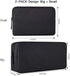 imComor Universal Electronics Accessories Case, 2-Pack Portable Soft Carrying Case Bag Wire Cable Organizer for Hard Drive, Power Adapter, Laptop ...