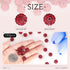 150 pcs 10mm Rhinestone Beads for Crafting, Dark Red Shiny Round Shamballa Disco Beads Bulk, Fancy Sparkle Crystal Clay Bead for Necklace Bracelet...