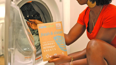 Homevative Laundry Detergent Sheets, 30 Sheets, Up to 60 Loads, Easy Dissolve, Unscented, Eco package, HE Compatible, Septic friendly, Great for t...