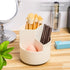 Desk Pencil Pen Holder, 3 Slots 360-Degree Spinning Pencil Pen Desk Organizers, Desktop Storage Pen Organizers Stationery Supplies, Cute Pencil Cu...