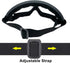 Motorcycle Goggles,2 Pack Dirt Bike ATV Motocross Riding Hiking Protective with 2 Pack Neck Breathable Bandana Mask...