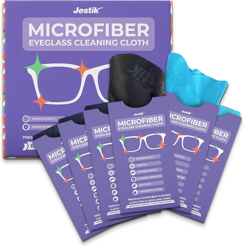 Microfiber Eyeglass Cleaning Cloths - Premium Japanese Microfiber Cleaning Cloth for Glasses, Lens Cleaner for Glass, Screens, Electronics & Other...