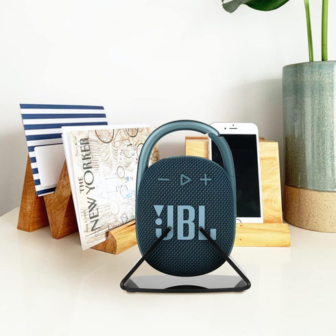 TXEsign Desktop Stand for JBL Clip 3&Clip 4 Bluetooth Speaker, Acrylic Table Stand Holder Speaker Stand Base Mount Desk Display Stand Isolation Sp...