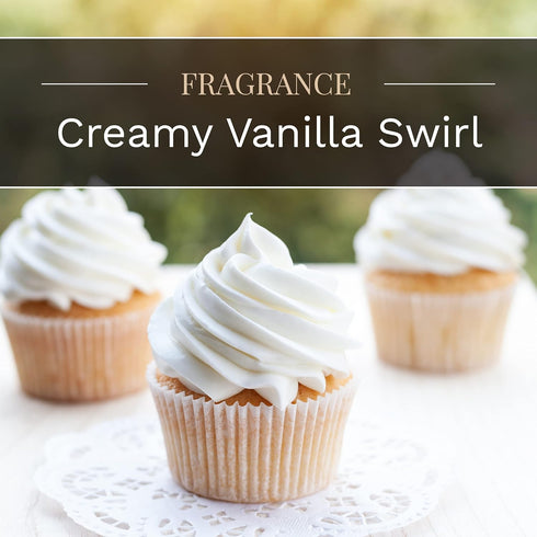 Candle-lite Scented Candles, Creamy Vanilla Swirl Fragrance, One 10 oz. Three Wick Aromatherapy Candle with 20-40 Hours of Burn Time, Off-White Co...