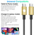 240W Type C to Type C Fast Charging Cable (2pack-3.3+6.6ft) - USB C Cable for iPhone, MacBook Pro, iPad Pro, Samsung - C to C Cable for Quick Char...