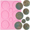 Treasure Coins Silicone Mold Coin Fondant Molds For Cake Decoration Cupcake Topper Chocolate Candy Polymer Clay Gum Paste...