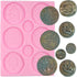 Treasure Coins Silicone Mold Coin Fondant Molds For Cake Decoration Cupcake Topper Chocolate Candy Polymer Clay Gum Paste...