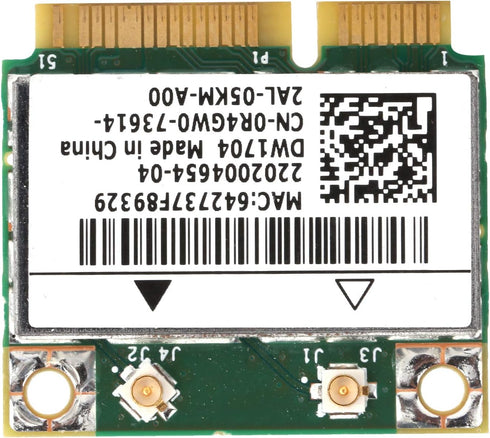 Mini Wireless Network Card, bcm43142 bcm943142hm dw1704 Mini pci e WiFi Bluetooth 4.0 Network Card Replacement for Dell xps 2710 17tr...