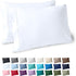Bare Home Microfiber Pillow Cases - King Size Set of 2 - Cooling Pillowcases - Double Brushed - White Pillowcases 2 Pack - Easy Care (King Pillowc...