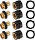 Xiny Tool 3/4 Inch Garden Hose Quick Connect, Quick Connect Garden Hose Fittings, Male and Female Water Quick Release Hose Connector (4 Pack)...
