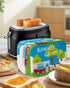 Toaster Cover 4 Slice, Summer Holiday Happy Camping Camper Design Bread Maker Cover Toaster Dust Cover with Pockets, Dust-Proof Cover for Kitchen ...