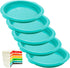 Webake Rainbow Cake Pans, 6 Inch Round Silicone Baking Pans, Set of 6, Great for Jumbo Whoopie Pie, Vegetable Pancakes, Taco Shells, Pizza Crust, ...