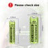 Rechargeable AAA Batteries, Ni-MH Triple A Solar Batteries High Capacity 1.2V Pre-Charged for Outdoor Solar Lights, String Lights, Pathway Lights ...