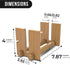 Kothar Wooden Vertical Laptop Stand for Desk, Vertical Laptop Holder, Bamboo, Desktop Dock for Apple MacBook, Microsoft Surface, iPad, Tablets and...