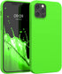 kwmobile Case Compatible with Apple iPhone 12 Pro Max Case - Soft Slim Protective TPU Silicone Cover - Neon Green...