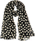Women's Cute Meow Cat Print Scarf, Black, Silky Soft, Sheer, Pretty, Cat Gift...