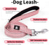 IVY&LANE Reflective Dog Collar and Leash Set,Adjustable Neoprene Padded Dog Collars for Puppy, Breathable Nylon Pet Collar for Small Medium Large ...