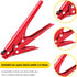 Zip Tie Tool, Zhushan Cutting Tool Fastening Cable Tie Tool with Adjustable Tension to Fasten and Cut Nylon Cable Tie...