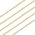 16.4 Feet Necklace Chains for Jewelry Making, Gold Plated Solid Brass Bulk for DIY Necklace Pendant Extender Link Supplies...