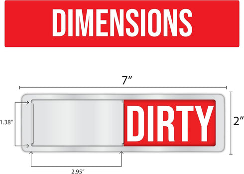 Clean/Dirty Dishwasher Magnet, Dishwasher Magnet Clean Dirty Sign, Clean and Dirty Magnetic Dish Signs for Home & Kitchen, Perfect New Home Access...