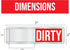 Clean/Dirty Dishwasher Magnet, Dishwasher Magnet Clean Dirty Sign, Clean and Dirty Magnetic Dish Signs for Home & Kitchen, Perfect New Home Access...