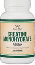 Creatine Pills 1,000mg Per Serving (120 Creatine Capsules) Micronized Creatine Monohydrate Powder with No Fillers, Vegan Safe, Non-GMO, Gluten Fre...