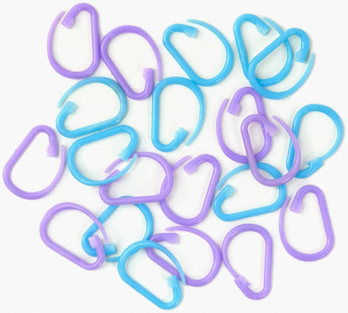 Boye Plastic Carabiner Stitch Markers for Knitting and Crochet, Multcolor 20 Piece...
